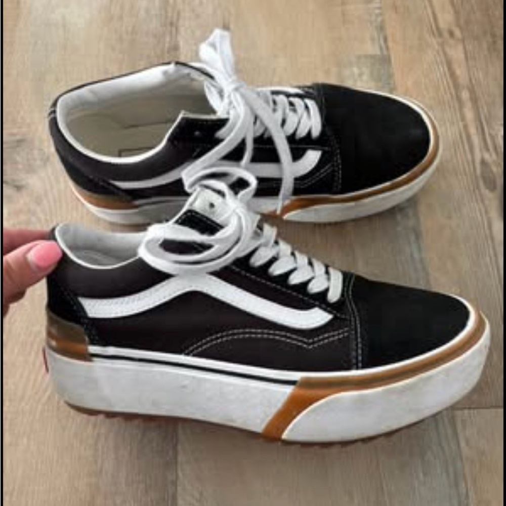 Vans Black and White Sneakers